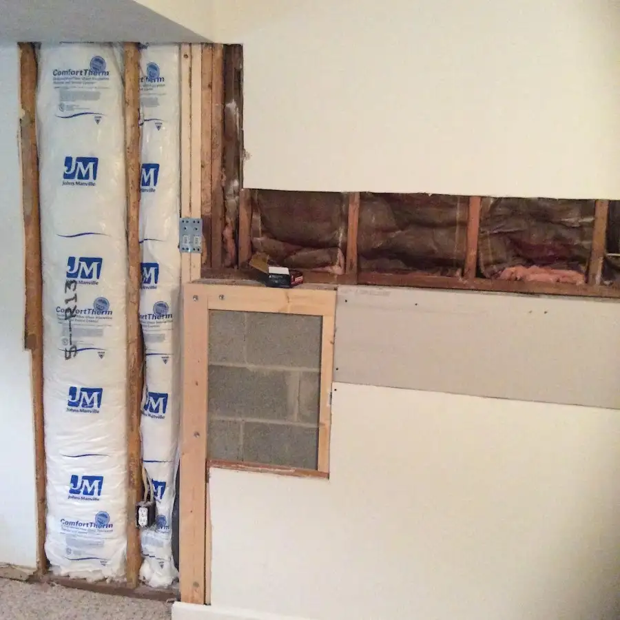 Wall insulation replacement during Contents Cleaning & Restoration in LaGrange